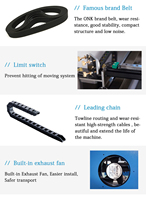 Machines de découpe laser CO2 XM 4060 40w 50w 60w 80w 100w, machine de gravure laser haute vitesse en Chine