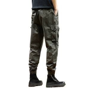 <span class=keywords><strong>กางเกง</strong></span>เอี๊ยมผ้าฝ้ายทวิลทรงฮาเร็มแบบหลวมสำหรับผู้ชาย รุ่น New Works Custom - Product Image 4