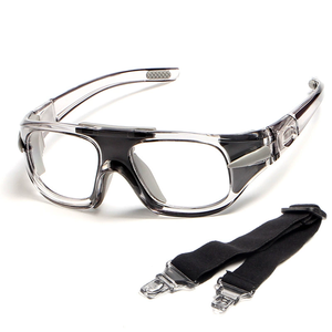 最高の価格大人のボールスポーツアイウェアブラックフレームフットボールゴーグルは目を保護しますバスケットボールグラス - Product Image 3