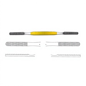 ที่ขูดจมูก Fomon ขนาด 20.5 ซม. / 8 นิ้ว แบบตรง พร้อมหัวทังสเตนคาร์ไบด์ TC ขนาด 40 x 7 มม. รุ่น Fig. 7/8 สำหรับการปรับรูปทรงกระดูกจมูกอย่างแม่นยำ - Product Image 1