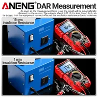 Testeur de résistance d'isolement ANENG MH17 1000V, Mégohmmètre 19999 comptes, Multimètre True RMS avec DAR PI pour câbles de moteur
