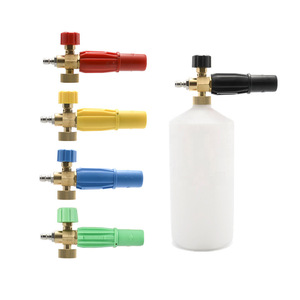 Pistola de Espuma para Lavadora a Presión, Juego de Boquillas de Plástico y Cobre Multicolor, Rociador para Lavado de Autos, Operación Manual con Botella de Espuma - Product Image 1