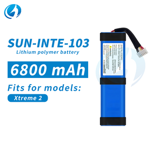 แบตเตอรี่ลำโพง 7.4V 6800mAh ลิเธียมโพลิเมอร์ SUNINTE103 แบตเตอรี่ทดแทน กำลังไฟแรงสำหรับ <span class=keywords><strong>JBL</strong></span> <span class=keywords><strong>Xtreme</strong></span> <span class=keywords><strong>2</strong></span> - Product Image 1