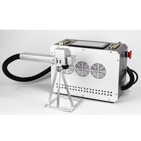 Nouvelle machine de nettoyage laser à fibre portable mini 100W CNC à impulsions, refroidie par air, pour sac à dos, compatible DXF/PLT/BMP, pour peinture et rouille