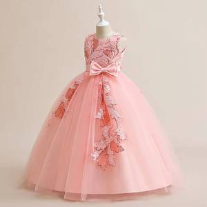 Robe de princesse élégante scintillante à sequins pour filles, longue, pour performance au piano, tenue de fête d'anniversaire pour enfants, costume de spectacle sur scène - Product Image 1