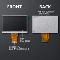 Écran LCD personnalisé CSOT de 7 pouces, résolution 800x480, RGB, 50 broches, TN TFT, avec montage sur panneau