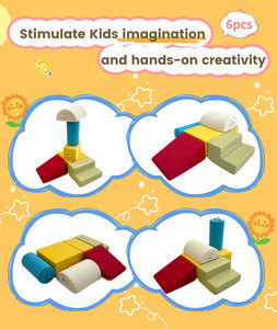 Équipement de jeu souple pour enfants, 6 blocs, jouet d'escalade en mousse pour tout-petits, canapé pour bébé - Product Image 5