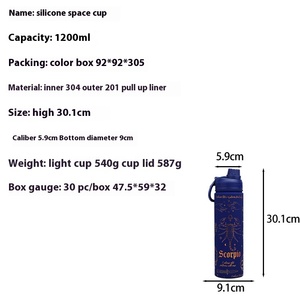 22oz 12 Chòm Sao 304 thép không gỉ chân không Tumbler thiết kế cổ điển Kinh doanh Quà Tặng cup - Product Image 3