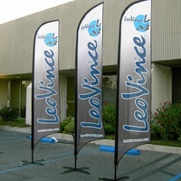 Drapeaux à plumes personnalisés, drapeaux de plage, logo imprimé pour la publicité et les événements en plein air