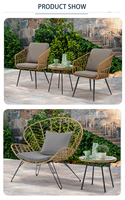 Mobilier rotin Tables et chaises d'extérieur Mobilier en rotin Mobilier de jardin moderne Ensemble de canapés en rotin chaise d'extérieur