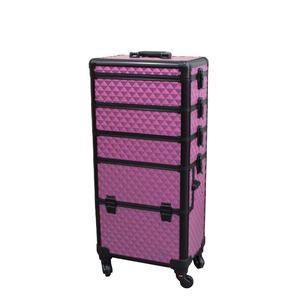 C Boîte cosmétique colorée Nail Tattoo Manicure Beauty <span class=keywords><strong>Trolley</strong></span> <span class=keywords><strong>Valise</strong></span> Rolling Makeup Train Case - Product Image 1