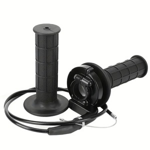 Poignées universelles en caoutchouc pour moto, 7/8 " 22 mm, avec kit de câble d'accélérateur, neuves - Product Image 3