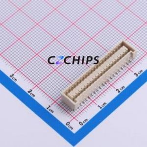 ZHD-40AB Wire-to-Board Pin Header SMD,P=1.5mm Connector 2x20P 1.5mm Vertical Mount 40P - Product Image 1