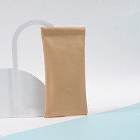 Étui souple en PU avec logo personnalisé 6007 pochette pour lunettes de soleil en or et argent de style classique pour étuis et sacs en forme de rectangle pour lunettes