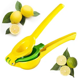 Juicer Tangan Aluminium Aloi, Alat Dapur Juicer Lemon Buah Pemeras Mini Manual Ekstraktor Jus