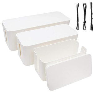 JRCブランドプラスチック多機能ケーブル管理ボックス2パックケーブルオーガナイザーソケットコードオーガナイザー白大型コードL/<span class=keywords><strong>M</strong></span>/Sモデル - Product Image 3