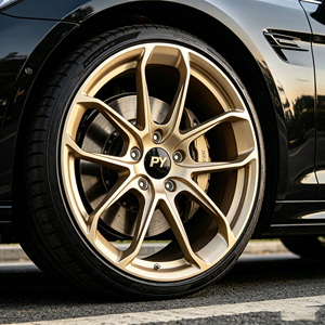 Jantes forgées de performance PY Golden à 6 branches 15 pouces, faible MOQ, compatibles avec la mise à niveau des spécifications OE pour Golf GTI - Product Image 1