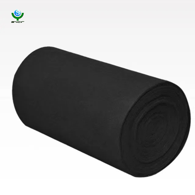 Custom Activated Carbon Fiber Fabric Felt 100% Air Filter Media Activated Carbon Cotton