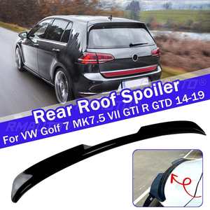 สปอยเลอร์สำหรับ Volkswagen VW Golf 7 MK75 VW VI GTI R line/Golf 7 GTI R GTD MAX 2014-2019หลังคาหลังสปอยเลอร์คาร์บอนไฟเบอร์สีดำมันวาว - Product Image 1