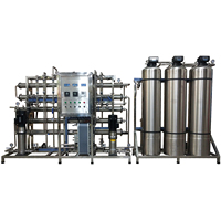 Système d'osmose inverse en deux étapes 1000L/H avec dispositif EDI, installation de purification d'eau du robinet, machine de purification d'eau RO pour puits