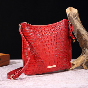 2025 vente chaude poche bandoulière rétro femmes sac multicolore Crocodile motif Brahman - Product Image 5
