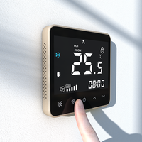 Thermostat intelligent pour ventilo-convecteur Wifi, chauffage et refroidissement électrique, chaudière à eau et à gaz RS458, programmable avec fonction de programmation horaire