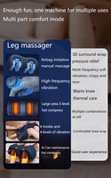 Produit best-seller 2025 Fabricant de masseur chauffant et vibrant réglable multimode avec massage des pieds, des genoux et des jambes