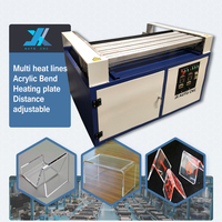 Machine de pliage à chaud JX AUTO CNC pour feuilles de plastique PMMA, PVC, PP, PE, PC, PET, acrylique, 1000 mm, 1300 mm
