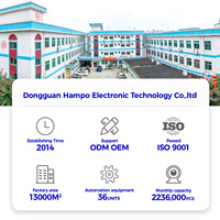 Módulo de Cámara USB Interna para Portátil Hampo de Alta Velocidad CMOS 003-0751-b HD 720P 30fps MJPG/YUV Plug & Play de 1MP