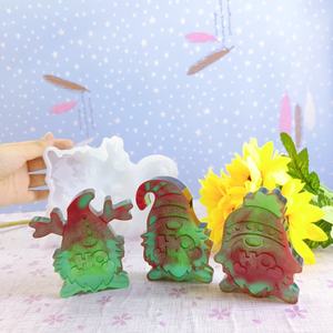 Moldes de fundición de resina hechos a mano para adornos decorativos DIY estilo Ins herramientas de escritorio de silicona molde de Papá Noel - Product Image 5