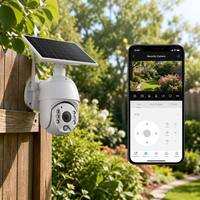 Mini caméra espionne dissimulée Tuya S10 6MP avec système solaire, caméra de sécurité sans fil extérieure par CONDA avec lumière LED pour installation en jardin