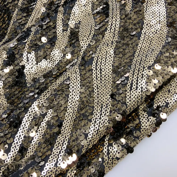 Дизайнерские ткани из полиэстера ткань two tone stripe золото металлик большой свет блесток ткань для <span class=keywords><strong>одежды</strong></span> моды S-11474