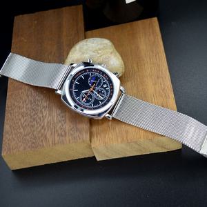 Reloj de Pulsera Personalizado al por Mayor de Fábrica, Relojes de Cuarzo para Hombre, Reloj de Negocios Multifuncional de Aleación de Acero Inoxidable para Hombre - Product Image 4