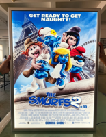 Cadres d'affiches de films LED personnalisables en aluminium 27x40, boîte lumineuse publicitaire rétroéclairée