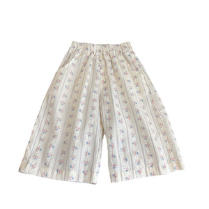 Pantalon décontracté à jambe droite, style occidental, à fleurs, coupe courte, nouveau style d'été pour bébés filles - Product Image 6