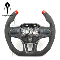 Volant de voiture sport personnalisé Memalonania en cuir suédé et fibre de carbone modifiée universelle pour Dodge Dart