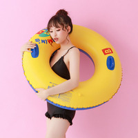 Bouée de natation gonflable pour enfants, jouet de piscine, imprimé alphabet ABC, flotteur pour tout-petits, flotteur rond classique, PVC durable, plage, extérieur