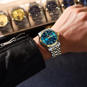 <span class=keywords><strong>Orologio</strong></span> POEDAGAR da <span class=keywords><strong>Uomo</strong></span> <span class=keywords><strong>Elegante</strong></span> con Data, Giorno della Settimana, Impermeabile, Luminoso, al Quarzo, in Acciaio Inossidabile, Sportivo, Modello 936 - Product Image 5