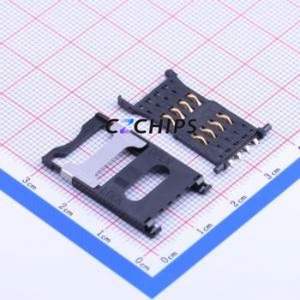 SIM-007-P8 SIM Card Connector SMD Connector Plug-In Type Mini SIM Card Card Holder 2.5mm - Product Image 1