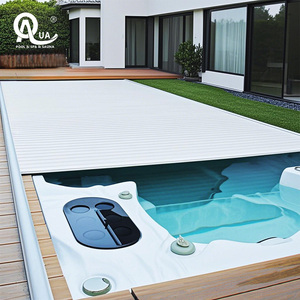 Couverture automatique à enroulement Water Crown 2026, robuste et durable, pour piscines extérieures enterrées, jacuzzis et spas - Product Image 1