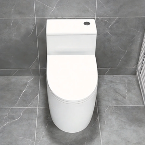 Inodoro de Cerámica Personalizado con Sistema de Sifón Ultra-swirl, Ahorro de Agua, Silencioso, Antiolores, Antisalpicaduras y Tubería Grande - Product Image 1