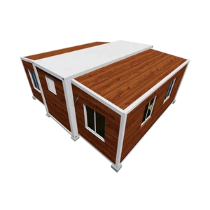 Maison préfabriquée à double aile pliante sur mesure Cadre en acier Métal Maison pliante préfabriquée à double aile de luxe Maison extensible - Product Image 5