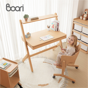 Boori เฟอร์นิเจอร์ไม้สำหรับเด็กชุดโต๊ะและเก้าอี้สำหรับนักเรียนชุดโต๊ะเก้าอี้เรียนที่เหมาะกับสรีระ - Product Image 1