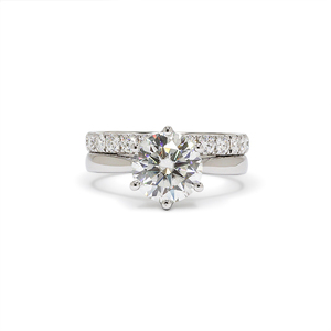Gioielli Paston ghiacciati 3,5 ct taglio rotondo Moissanite <span class=keywords><strong>anello</strong></span> <span class=keywords><strong>solitario</strong></span> 4mm fascia di fidanzamento matrimonio Vvs gioielli <span class=keywords><strong>diamante</strong></span> argento 925 - Product Image 4