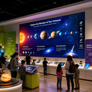 Écran LED d'intérieur P1.53 directement de l'usine avec une densité de 640 000 pixels et une fréquence de rafraîchissement de 240 Hz pour la publicité en vitrine de magasin de détail - Product Image 3