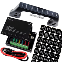 LEDIYTE Premium Panneau de Commande Multi-Gang pour Poignée de Pilier A avec Indicateur LED, en Aluminium CNC pour Voiture, pour Poignée de Pilier A de Tank 300