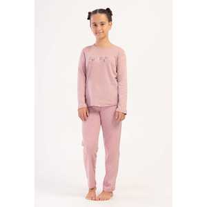 Ensemble de pyjamas ovales à manches longues et col rond pour filles, taille 7-8/13-14 - Product Image 4