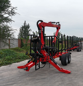 Machines forestières 4 roues motrices <span class=keywords><strong>Quad</strong></span> chargeuse de bûches remorquable <span class=keywords><strong>remorque</strong></span> forestière ATV <span class=keywords><strong>remorque</strong></span> à bois <span class=keywords><strong>pour</strong></span> tracteur agricole - Product Image 5