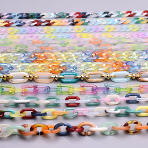 Lengte 70Cm Acryl Link Chain Twist Oval Open Ring Kettingen Voor Bag Zonnebril Schakels Sieraden Maken - Product Image 3