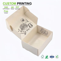 Boîte d'expédition en carton ondulé personnalisée avec couvercle intérieur imprimé motif artistique pour emballages de montres, bijoux et pierres précieuses – Kits d'impression inclus